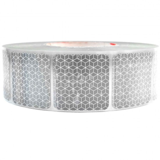 White Segmented Conspicuity Tape 50m Roll White Segmented Conspicuity Tape 50m Roll