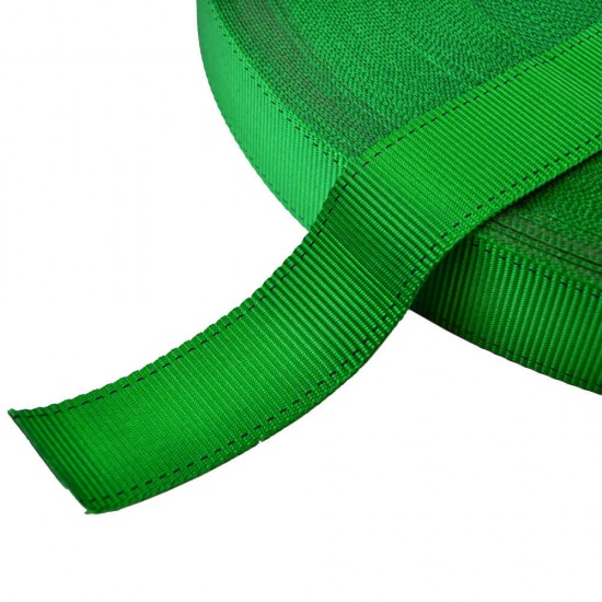 Light Green Polyester Webbing 100m Roll (SC88 Light Green) Light Green Polyester Webbing 100m Roll (SC88 Light Green)