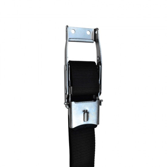 Stainless Steel Over Centre Locking Curtain Side Buckle - Black Tab - Assembly Stainless Steel Over Centre Locking Curtain Side Buckle - Black Tab - Assembly