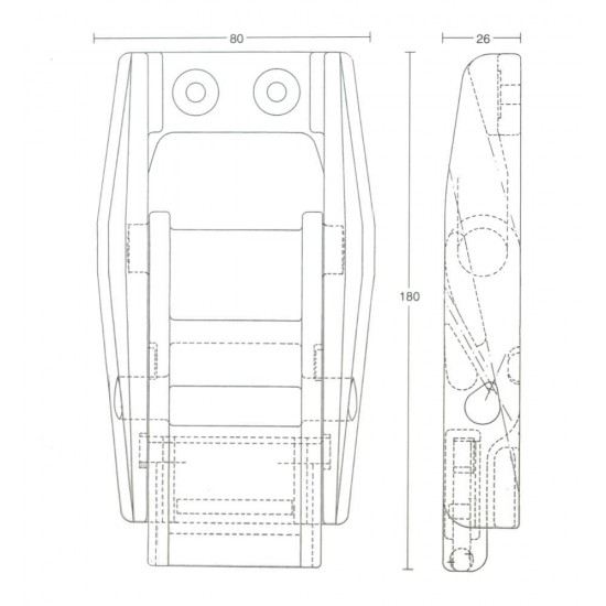 Stronghold EUROBUCKLE - Non Locking Curtain Side Buckle Stronghold EUROBUCKLE - Non Locking Curtain Side Buckle