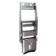 Stainless Steel Over Centre Locking Curtain Side Buckle - Black Tab Stainless Steel Over Centre Locking Curtain Side Buckle - Black Tab
