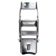 Stainless Steel Over Centre Locking Curtain Side Buckle - Black Tab Stainless Steel Over Centre Locking Curtain Side Buckle - Black Tab