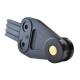 Stronghold Black Curtain Roller with Tab W25mm/D32mm Stronghold Black Curtain Roller with Tab W25mm/D32mm