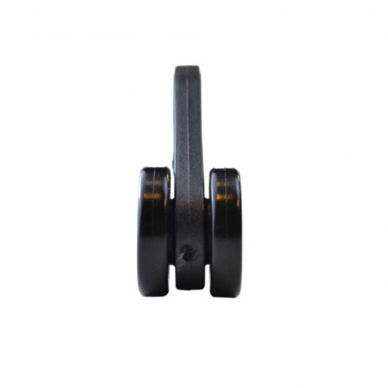 Stronghold Black Curtain Roller with Tab W25mm/D32mm Stronghold Black Curtain Roller with Tab W25mm/D32mm